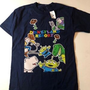 Disneyland NWT Toy Story land T-shirt navy youth small